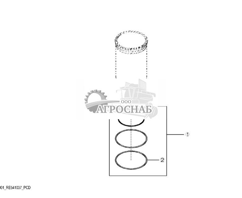 9901 Комплект уплотнительных колец, гильза цилиндра - ST637709 1020.jpg